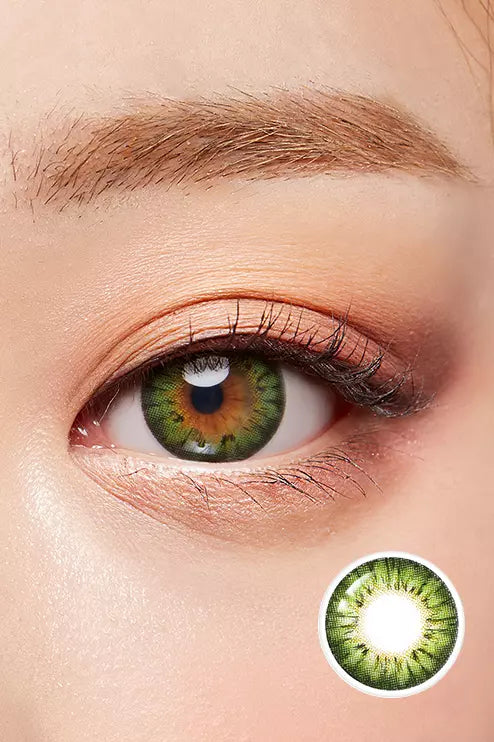 contact lens light green