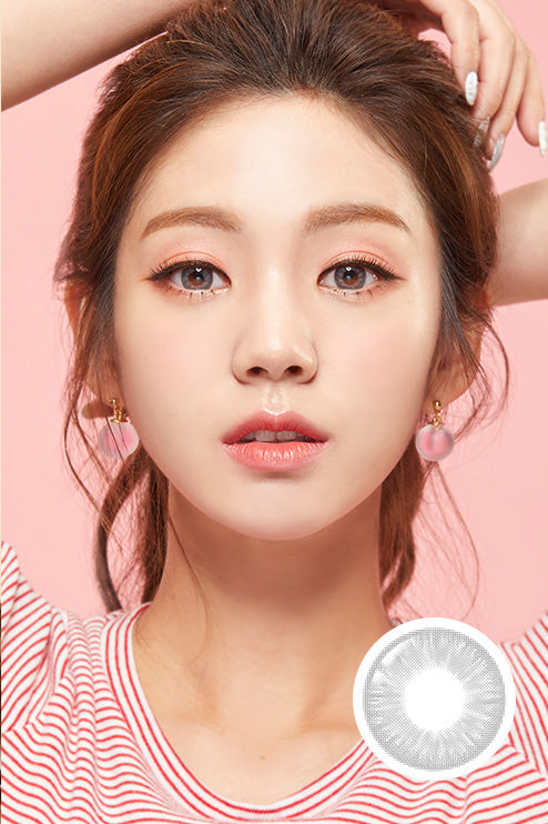  Jelly Pong Gray (2pcs / Monthly) Colored Contacts