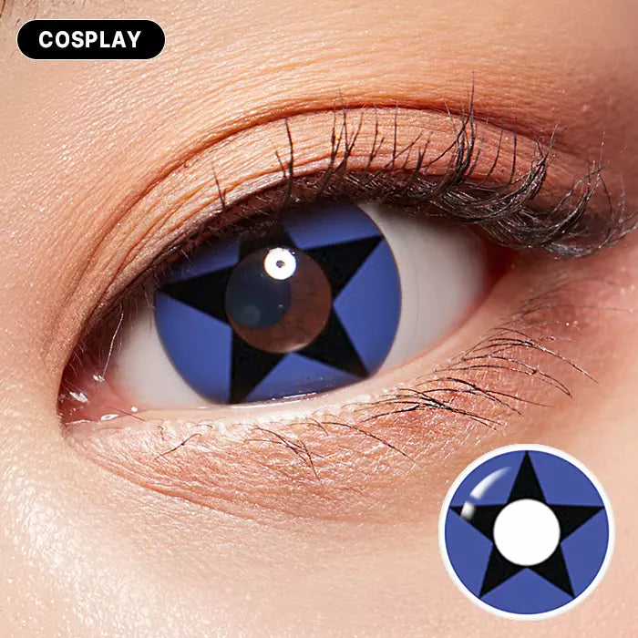 Blue Star Colored Contacts
