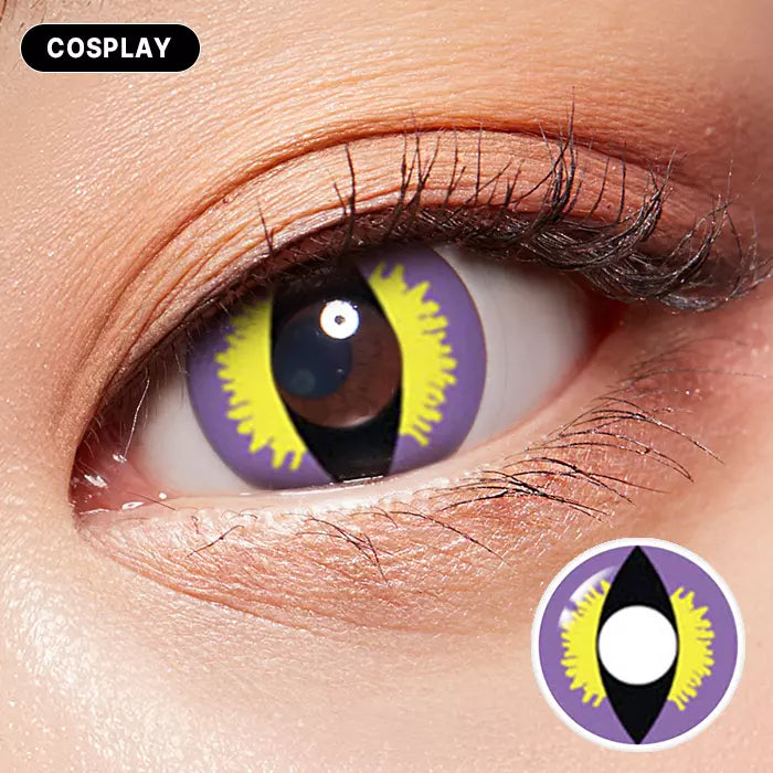 Purple Snake Colored Contacts