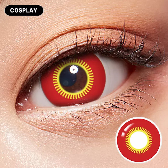 Red Eclipse Colored Contacts