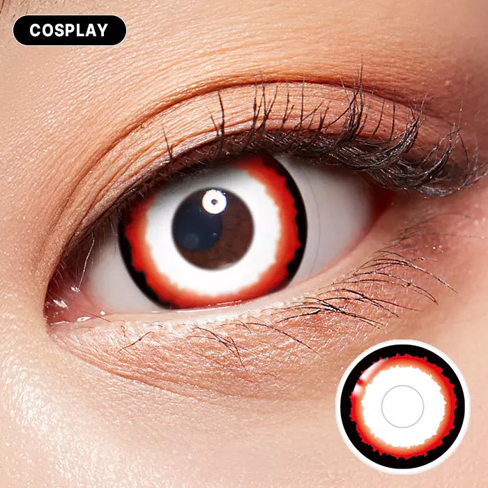 Red Illusion Colored Contacts