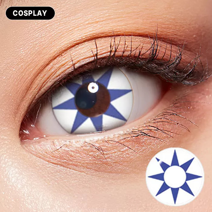 Wild Blue Star Colored Contacts