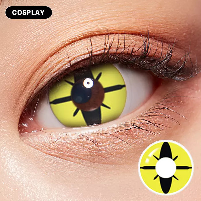 Yellow Bee Colored Contacts