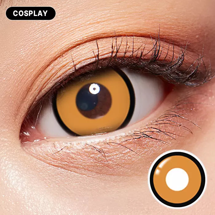 Yellow Frog Colored Contacts