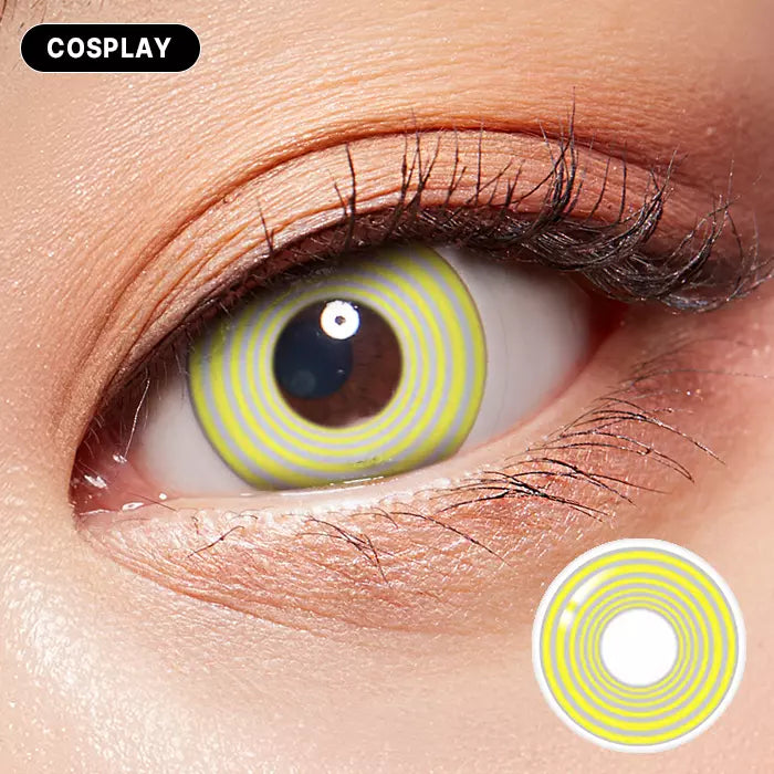 Yellow Hypnotic Colored Contacts