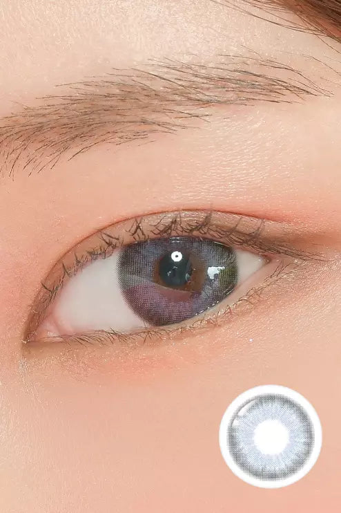 Kakao Friends Neo Gray (2pcs / Monthly) Colored Contacts