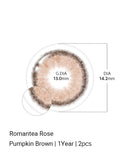 Romantea Rose Pumpkin Brown - LENSTOWNUS
