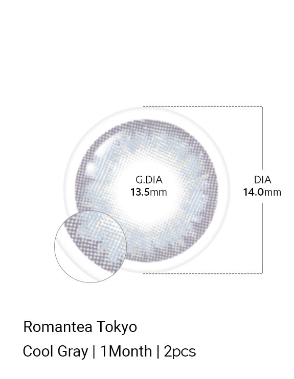 Romantea Tokyo Cool Gray - LENSTOWNUS