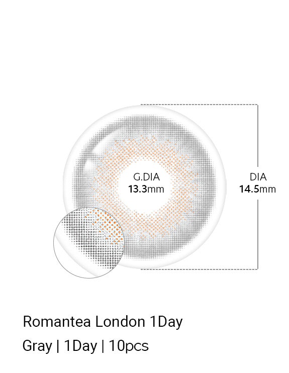 Romantea London 1Day Gray - LENSTOWNUS