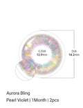 Aurora Bling Pearl Violet - LENSTOWNUS