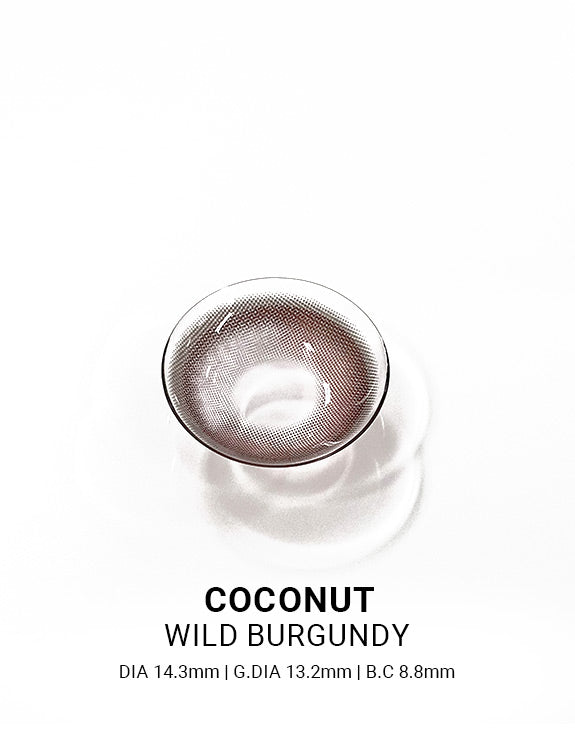 Coconut Wild Burgundy - LENSTOWNUS