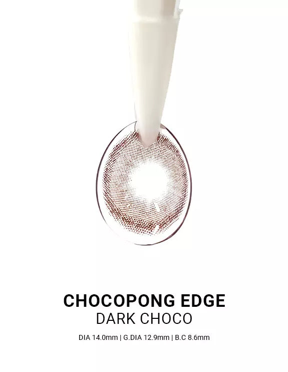 Chocopong Edge Dark Choco Colored Contacts