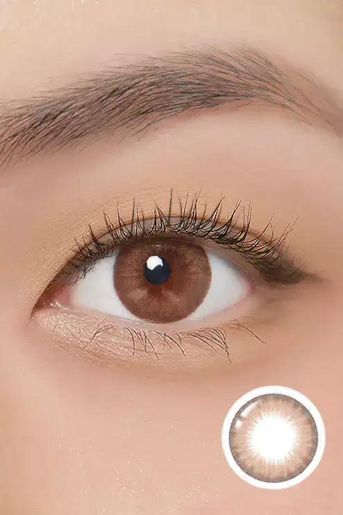 Lighly Natural Ash Brown Colored Contacts