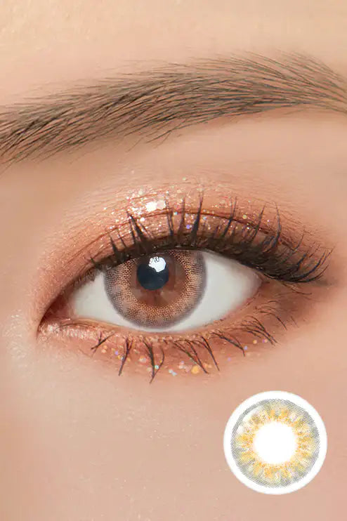 Lighly Fantasy Brown Colored Contacts