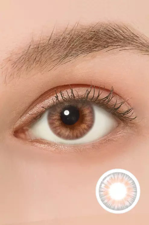 Lighly Pastel Peach Colored Contacts