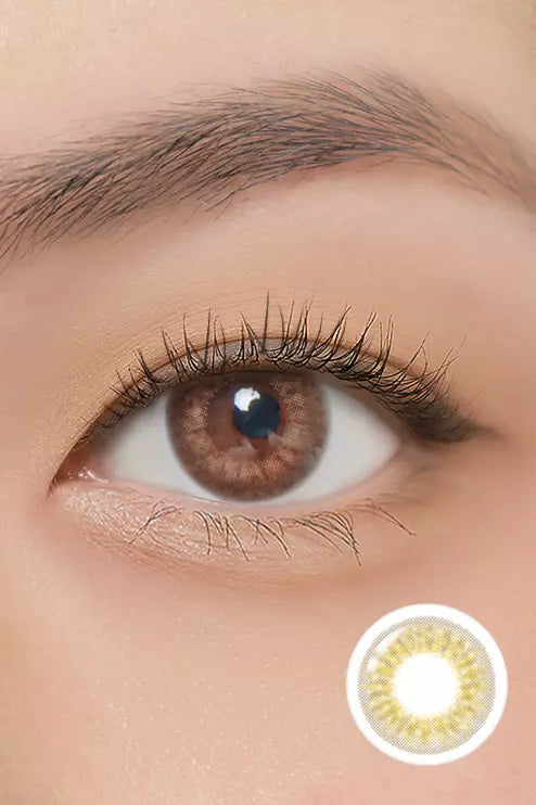 Lighly Pure Brown Colored Contacts