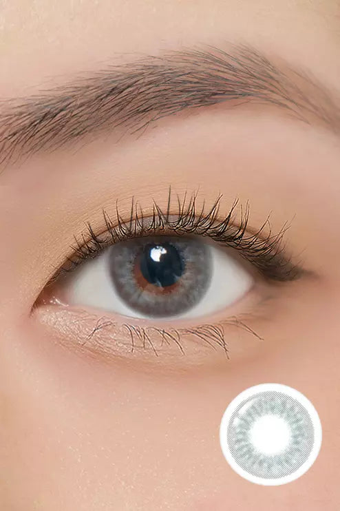 Lighly Pure Gray Colored Contacts