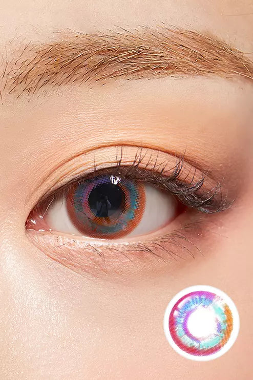 Luna Prism Mars Pink Colored Contacts