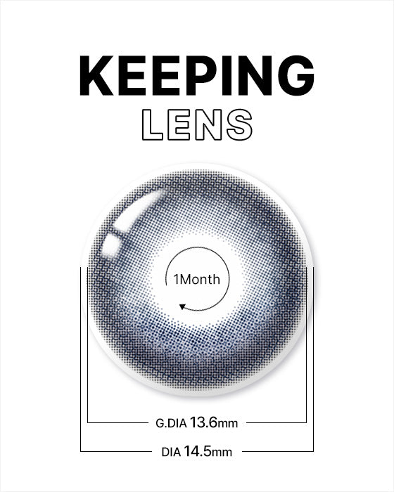 Keeping Lens Monthly Flu Blue