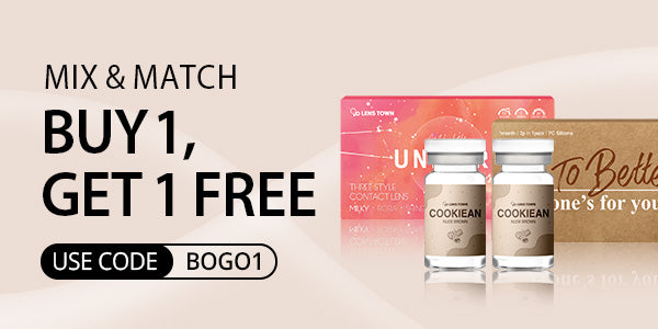 monthly color contact lenses buy one get one free - lenstownus