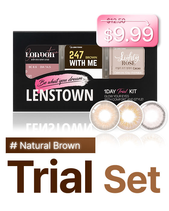 Natural Brown Trial SET #2 - LENSTOWNUS