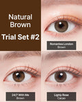 Natural Brown Trial SET #2 - LENSTOWNUS