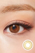 Peach Pinky Brown Colored Contacts