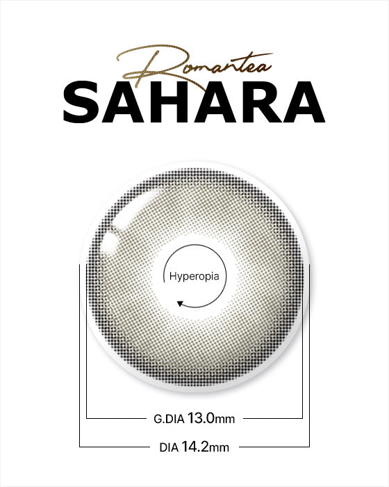 Romantea Sahara Sandy Gray Hyperopia - LENSTOWNUS