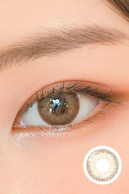 Kakao Friends Ryan Brown (2pcs / Monthly) Colored Contacts