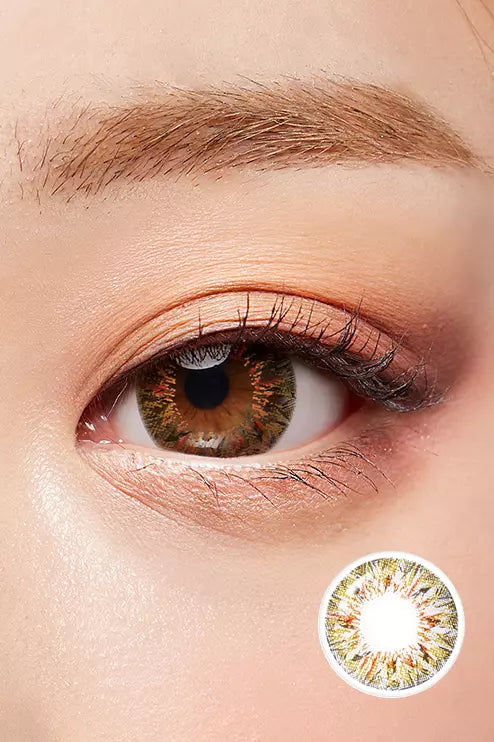 Sand Beach Brown Hyperopia Colored Contacts
