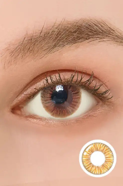 Sweet Pong Brown (2pcs / Monthly) Colored Contacts