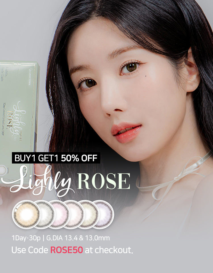 Lighly Rose colored contacts buy one get one half price