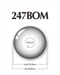 247Bom Monthly Gray - LENSTOWNUS
