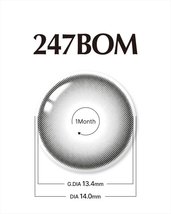 247Bom Monthly Gray - LENSTOWNUS
