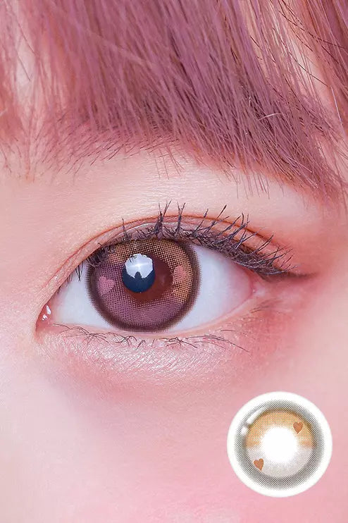 Hotto Hazel Choco (2pcs / Monthly) Colored Contacts