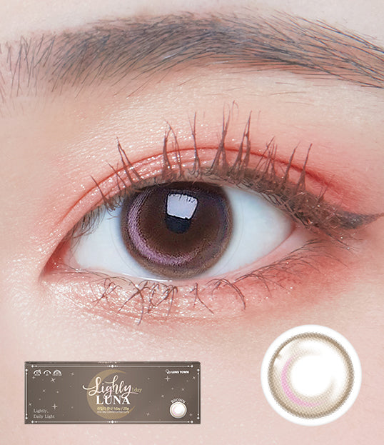 Lighly Luna Brown Colored Contacts