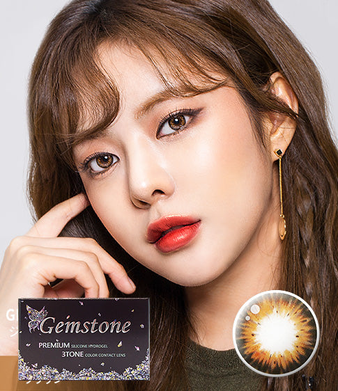  Gemstone brown (2pcs / Monthly) Colored Contacts