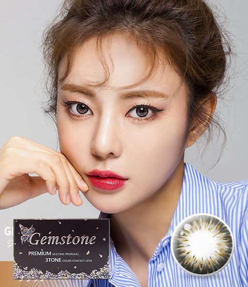 Gemstone Gray (2pcs / Monthly) Colored Contacts