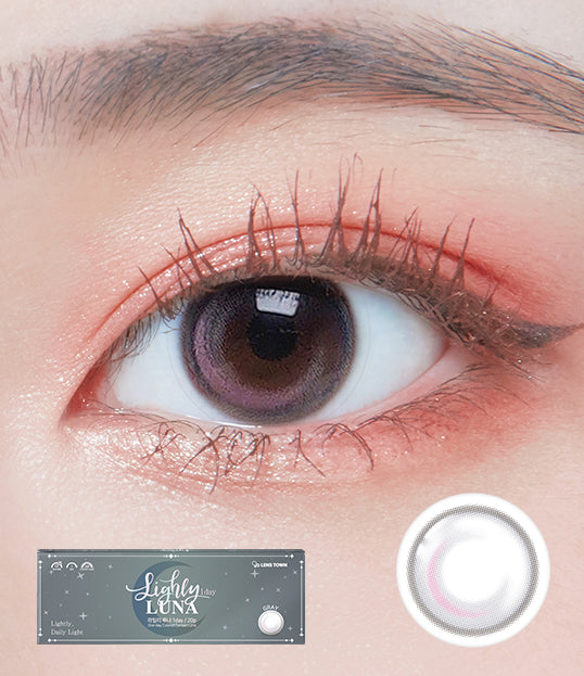  Lighly Luna Gray Colored Contacts