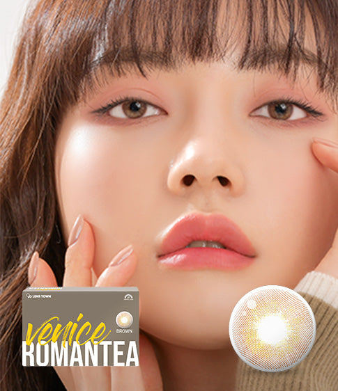  Romantea Venice Brown (2pcs / Monthly) Colored Contacts