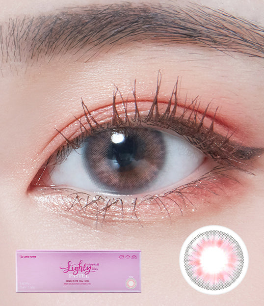  Lighly Pastel 1Day Pink Colored Contacts