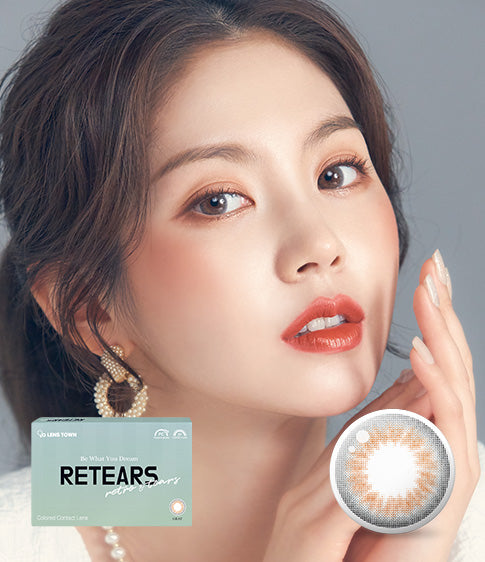  Retears Gray (2pcs / 3Months) Colored Contacts
