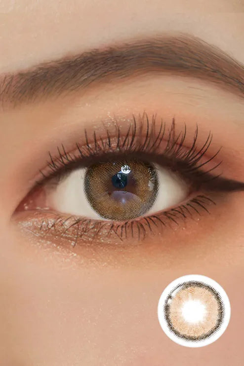  Romantea Rose Beige Brown Colored Contacts