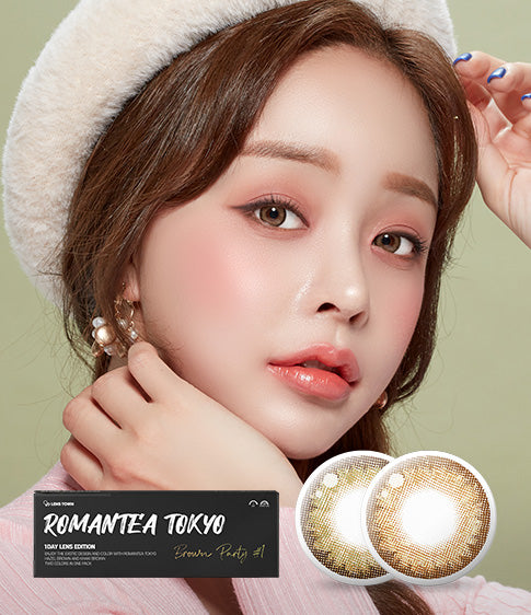  Romantea Tokyo 1Day Brown Party #1 Colored Contacts